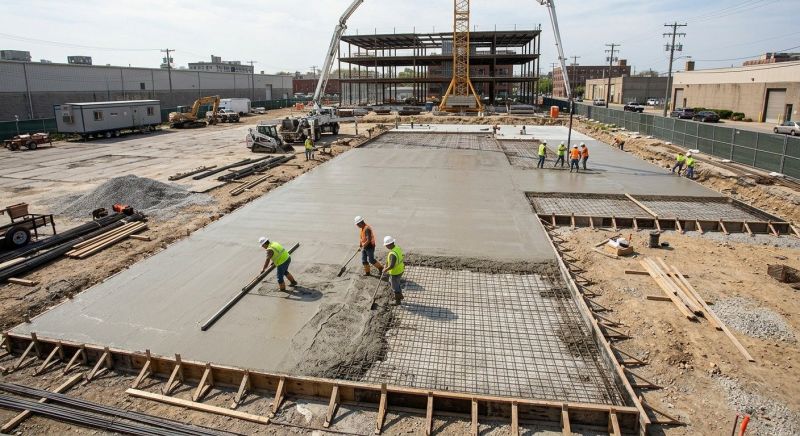 Commercial Slab Construction in Haddonfield, NJ