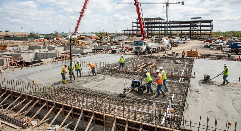 Commercial Slab Construction in Delaware County, PA