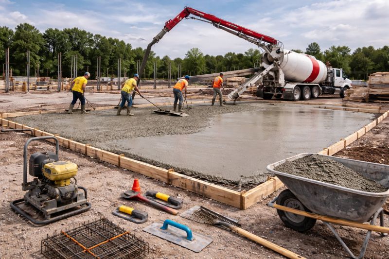 Commercial Slab Installation in Yorklyn, DE