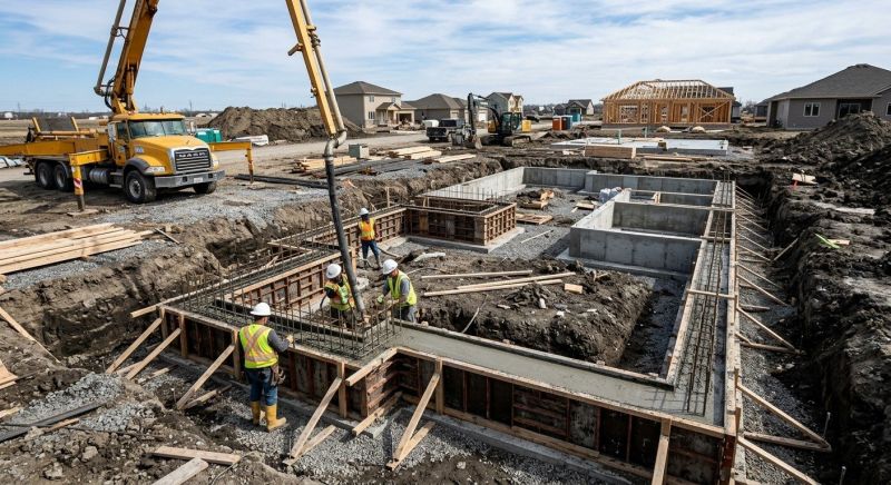 Foundation Construction in Saint Georges, DE