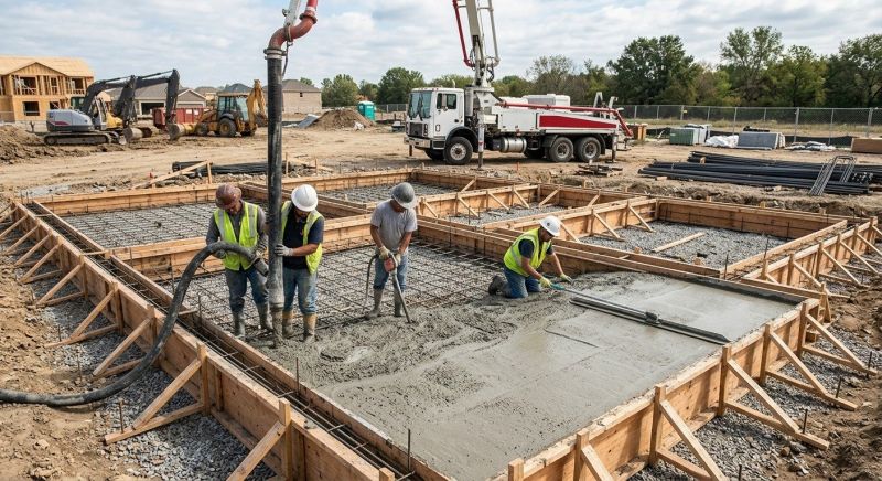 Foundation Pouring in Delaware County, PA