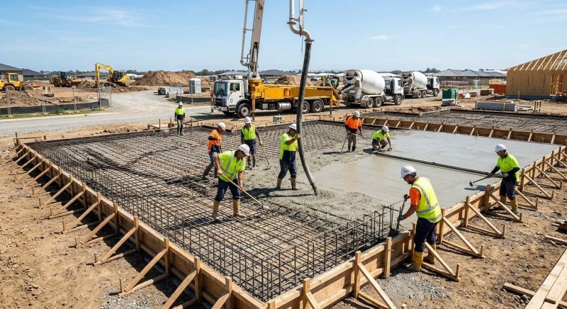 Foundation Slab Construction in Delaware County, PA